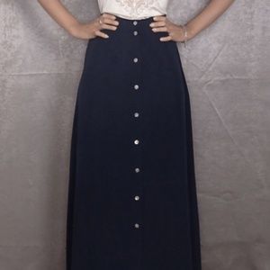 SILK HIGH WAISTED MAXI SKIRT